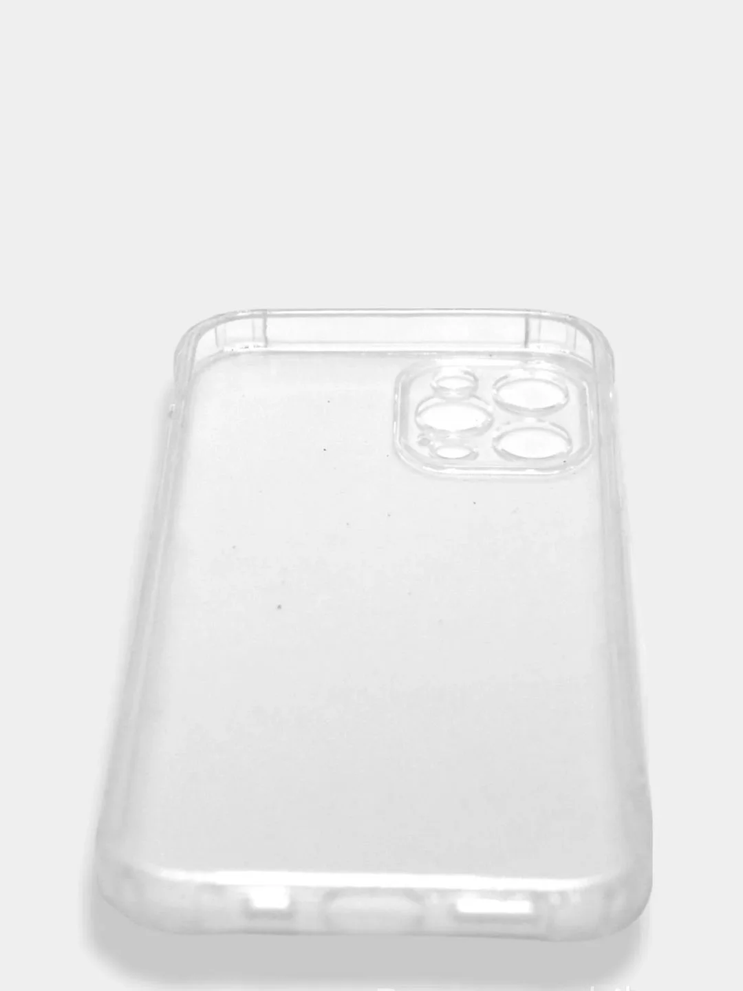 Силиконовый чехол iPhone 12 PRO Айфон усиленные углы, защита вокруг камер, прозрачный