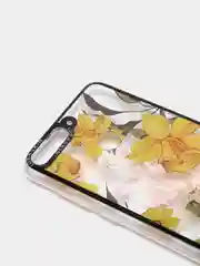 Желтый чехол Huawei Y6 2018/ Honor 7C / 7A Pro /Y6 Prime (5,7"), Хонор 7С, прозрачный с рисунком