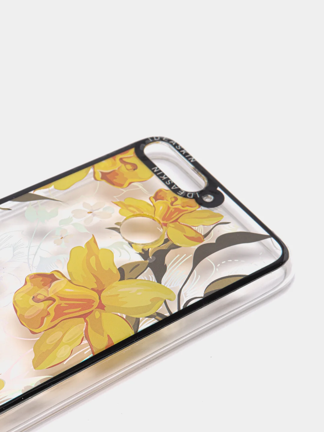 Желтый чехол Huawei Y6 2018/ Honor 7C / 7A Pro /Y6 Prime (5,7"), Хонор 7С, прозрачный с рисунком