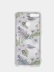 Лесной зеленый чехол Huawei Y6 2018/ Honor 7C / 7A Pro /Y6 Prime (5,7"), Хонор 7С, прозрачный с рисунком