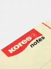Стикеры Kores 125x75 мм пастельные желтые