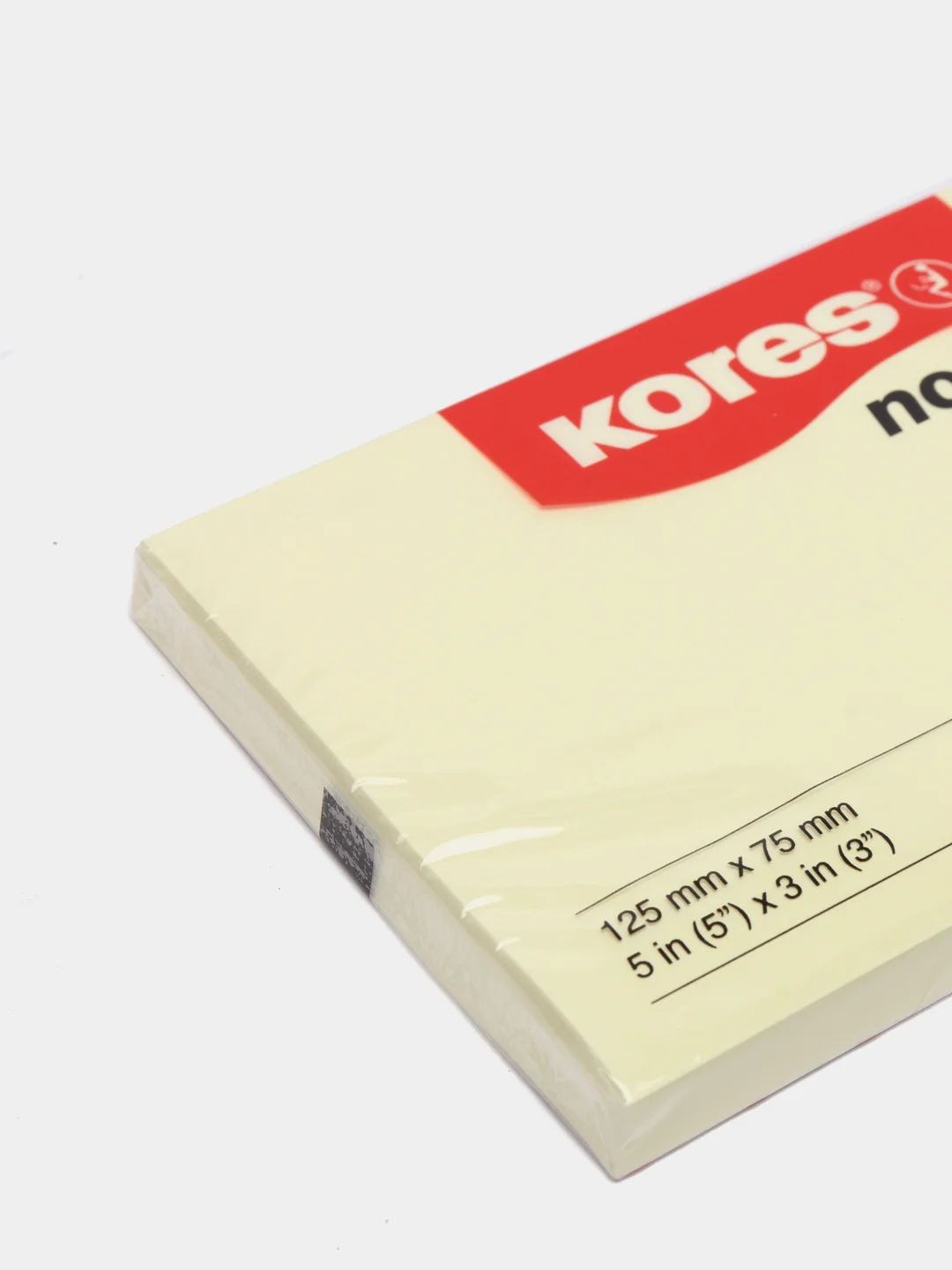 Стикеры Kores 125x75 мм пастельные желтые