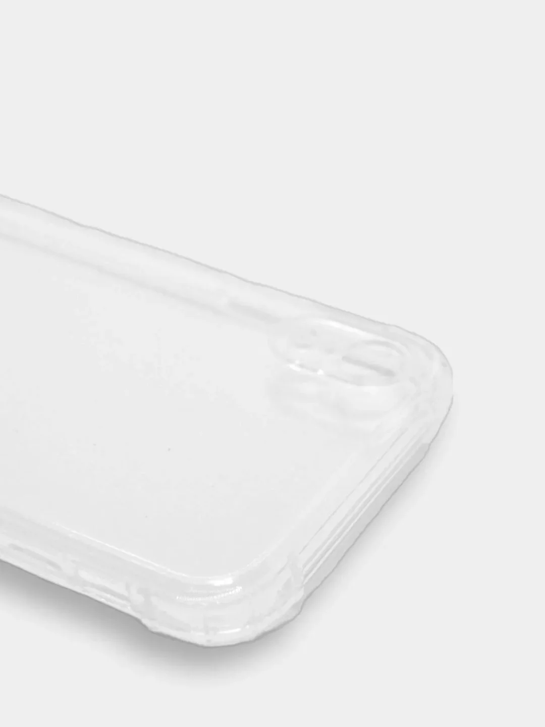 Силиконовый чехол накладка iPhone XR усиленные углы, защита вокруг камер, прозрачный