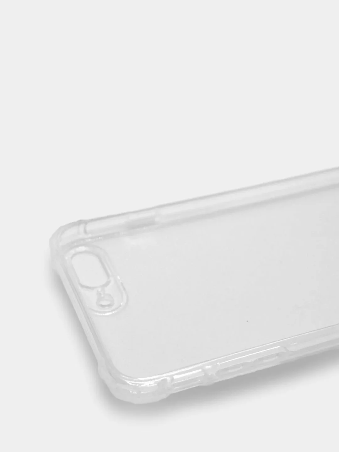 Силиконовый чехол iPhone 7 Plus, 8 Plus усиленные углы, защита вокруг камер, прозрачный