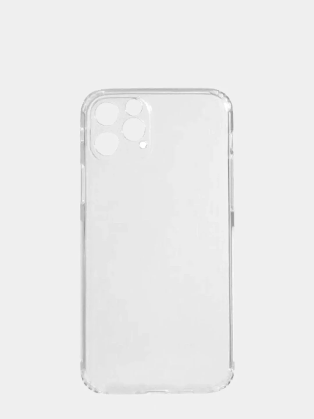 Силиконовый чехол iPhone 11 PRO усиленные углы Айфон 11 ПРО защита вокруг камер прозрачный