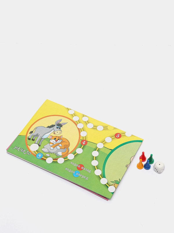 Детская Настольная игра-ходилка "Кот в сапогах"