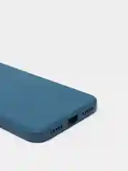 Синий меланж чехол силиконовый Xiaomi Redmi Note 7 матовый с защитой камер, закрытым низом и бархатом