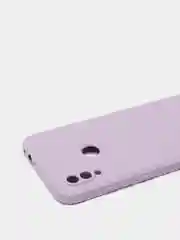 Лавандовый чехол силиконовый Xiaomi Redmi Note 7 матовый с защитой камер, закрытым низом и бархатом