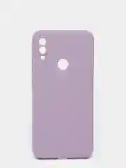 Лавандовый чехол силиконовый Xiaomi Redmi Note 7 матовый с защитой камер, закрытым низом и бархатом