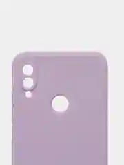 Лавандовый чехол силиконовый Xiaomi Redmi Note 7 матовый с защитой камер, закрытым низом и бархатом