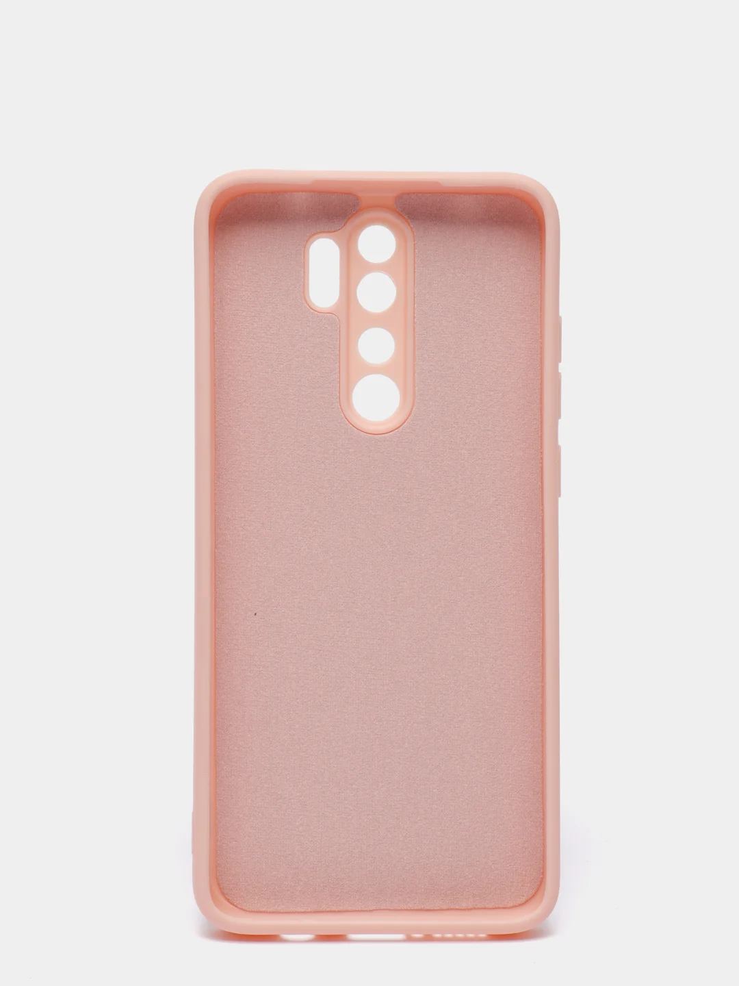 Коралловый меланж чехол силиконовый Xiaomi Redmi Note 8 PRO с защитой камер, закрытым низом и бархатом