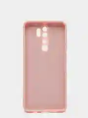 Коралловый меланж чехол силиконовый Xiaomi Redmi Note 8 PRO с защитой камер, закрытым низом и бархатом