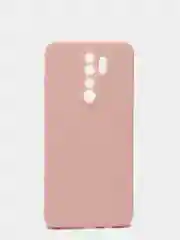 Коралловый меланж чехол силиконовый Xiaomi Redmi Note 8 PRO с защитой камер, закрытым низом и бархатом