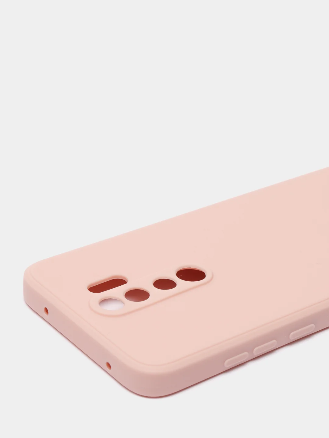 Коралловый меланж чехол силиконовый Xiaomi Redmi Note 8 PRO с защитой камер, закрытым низом и бархатом