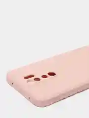 Коралловый меланж чехол силиконовый Xiaomi Redmi Note 8 PRO с защитой камер, закрытым низом и бархатом