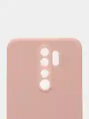 Коралловый меланж чехол силиконовый Xiaomi Redmi Note 8 PRO с защитой камер, закрытым низом и бархатом