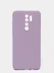 Лавандовый чехол силиконовый Xiaomi Redmi Note 8 PRO с защитой камер, закрытым низом и бархатом