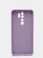 Лавандовый чехол силиконовый Xiaomi Redmi Note 8 PRO с защитой камер, закрытым низом и бархатом