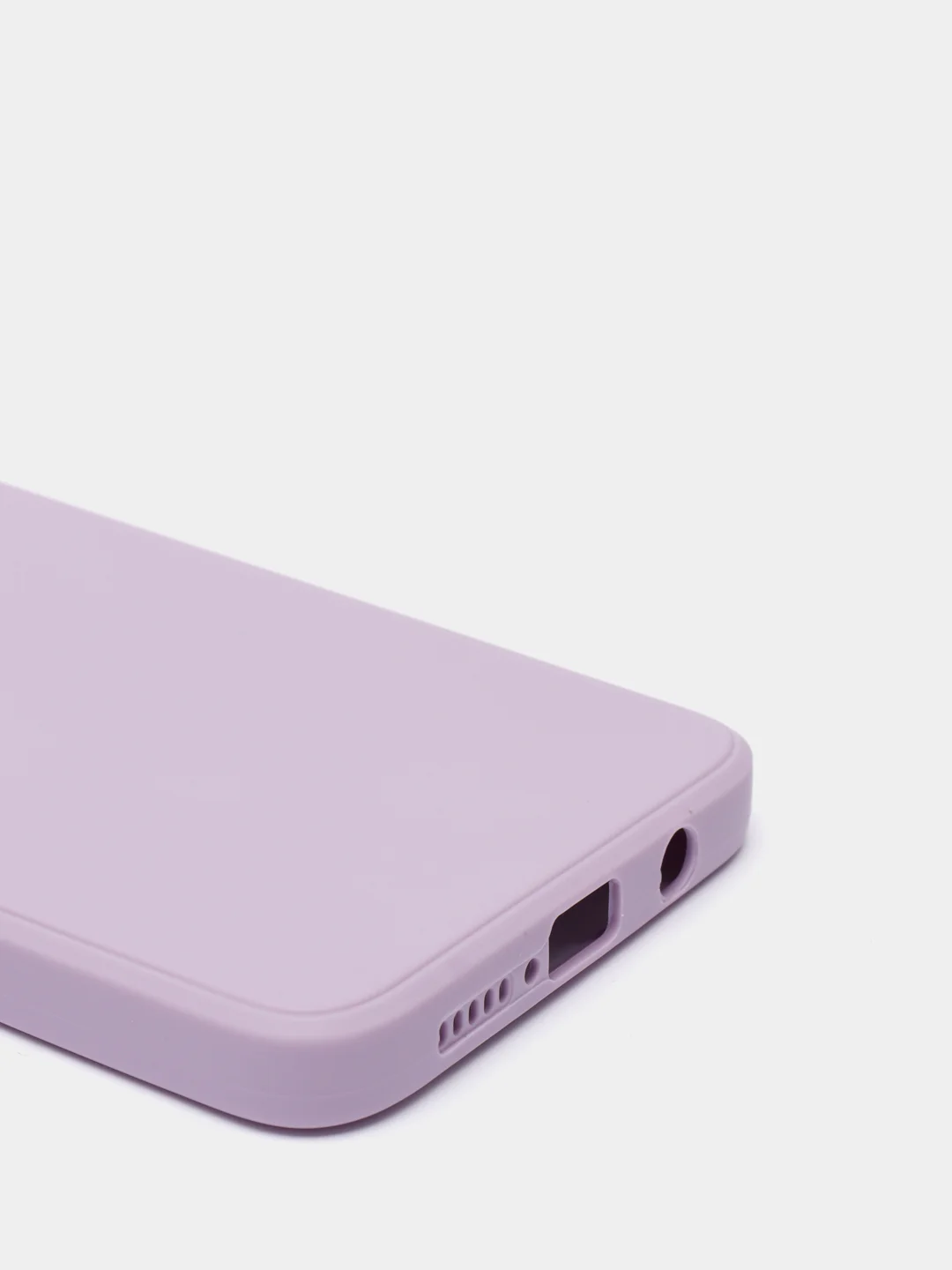 Лавандовый чехол силиконовый Xiaomi Redmi Note 8 PRO с защитой камер, закрытым низом и бархатом