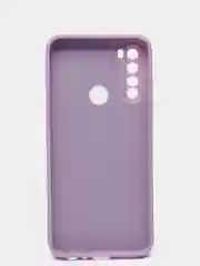 Лавандовый чехол силиконовый Xiaomi Redmi Note 8T с защитой камер, закрытым низом и бархатом внутри