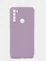Лавандовый чехол силиконовый Xiaomi Redmi Note 8T с защитой камер, закрытым низом и бархатом внутри