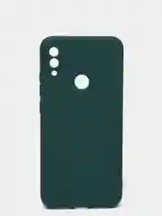 Зеленый чехол силиконовый Xiaomi Redmi Note 7 матовый с защитой камер, закрытым низом и бархатом