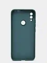 Зеленый чехол силиконовый Xiaomi Redmi Note 7 матовый с защитой камер, закрытым низом и бархатом