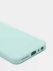 Бирюзовый чехол силиконовый Xiaomi Redmi Note 8T с защитой камер, закрытым низом и бархатом внутри