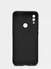 Черный чехол силиконовый Xiaomi Redmi Note 7 матовый с защитой камер, закрытым низом и бархатом