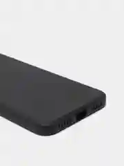 Черный чехол силиконовый Xiaomi Redmi Note 7 матовый с защитой камер, закрытым низом и бархатом