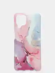 Сиреневый чехол для Samsung A12, A22S, M12 с картинкой