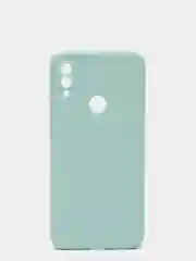 Бирюзовый чехол силиконовый Xiaomi Redmi Note 7 матовый с защитой камер, закрытым низом и бархатом