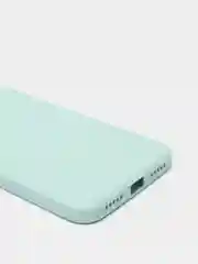 Бирюзовый чехол силиконовый Xiaomi Redmi Note 7 матовый с защитой камер, закрытым низом и бархатом
