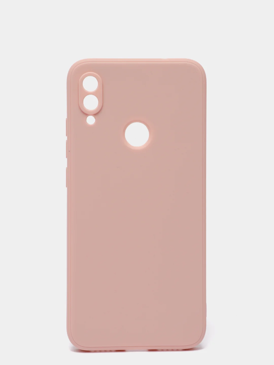 Коралловый меланж чехол силиконовый Xiaomi Redmi Note 7 матовый с защитой камер, закрытым низом и бархатом