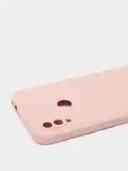 Коралловый меланж чехол силиконовый Xiaomi Redmi Note 7 матовый с защитой камер, закрытым низом и бархатом