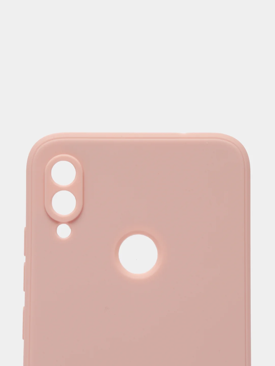 Коралловый меланж чехол силиконовый Xiaomi Redmi Note 7 матовый с защитой камер, закрытым низом и бархатом