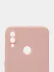 Коралловый меланж чехол силиконовый Xiaomi Redmi Note 7 матовый с защитой камер, закрытым низом и бархатом