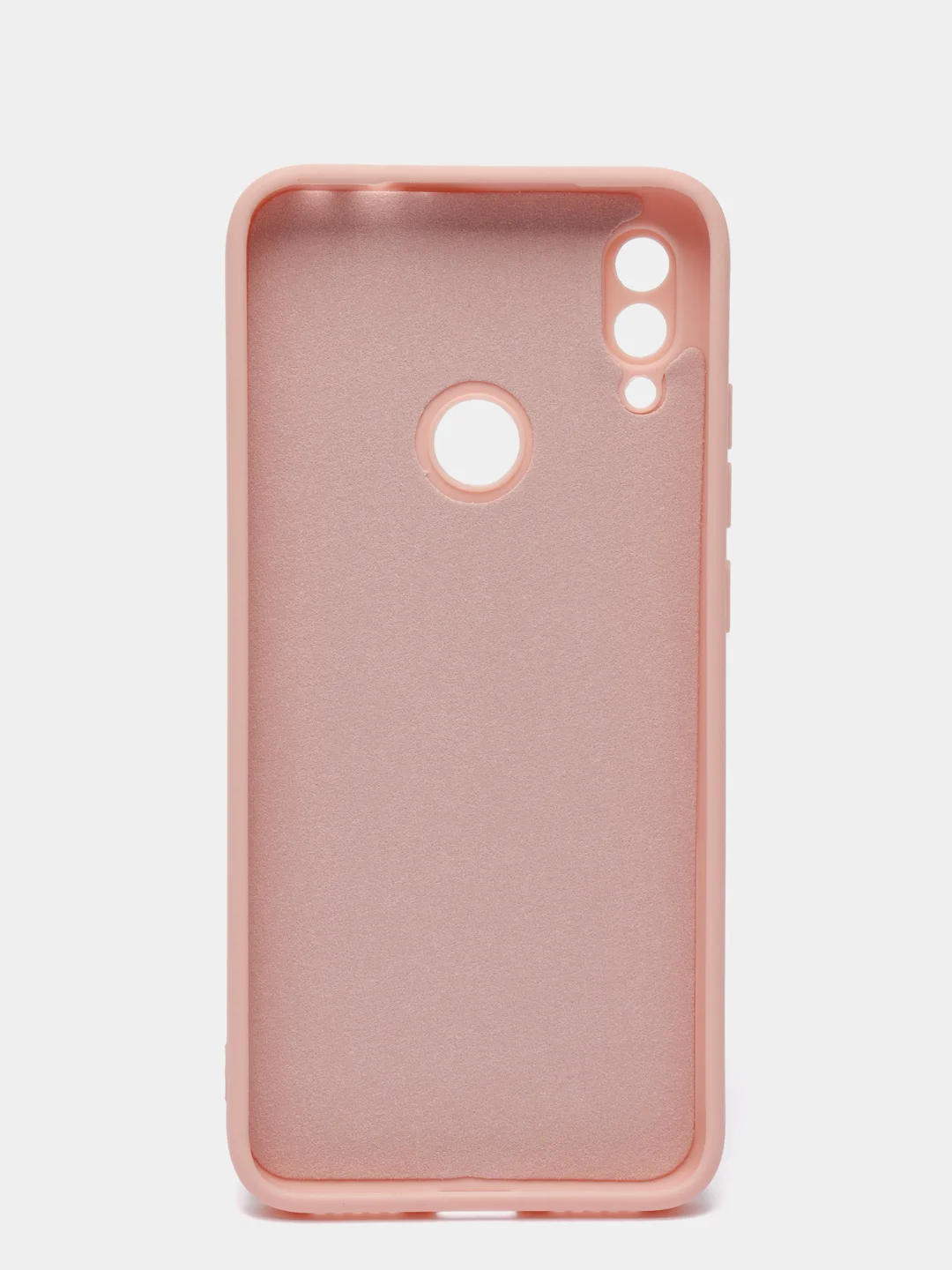 Коралловый меланж чехол силиконовый Xiaomi Redmi Note 7 матовый с защитой камер, закрытым низом и бархатом