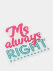 Наклейка для айкос (Iqos) "Ms always right"