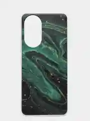 Зеленый чехол для Honor 50 с рисунком