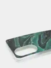 Зеленый чехол для Honor 50 с рисунком