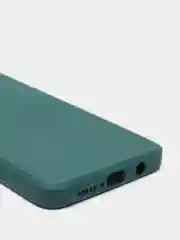 Зеленый чехол силиконовый Xiaomi Redmi Note 8 PRO с защитой камер, закрытым низом и бархатом