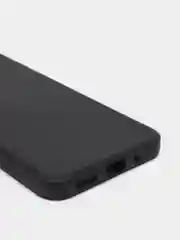 Черный чехол силиконовый с защитой камеры для Xiaomi Redmi 9A с бархатной подкладкой