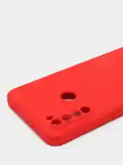 Красный чехол силиконовый Xiaomi Redmi Note 8T с защитой камер, закрытым низом и бархатом внутри
