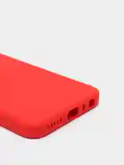 Красный чехол силиконовый Xiaomi Redmi Note 8T с защитой камер, закрытым низом и бархатом внутри