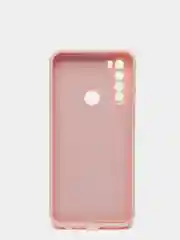 Коралловый меланж чехол силиконовый Xiaomi Redmi Note 8T с защитой камер, закрытым низом и бархатом внутри