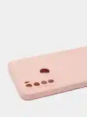 Коралловый меланж чехол силиконовый Xiaomi Redmi Note 8T с защитой камер, закрытым низом и бархатом внутри