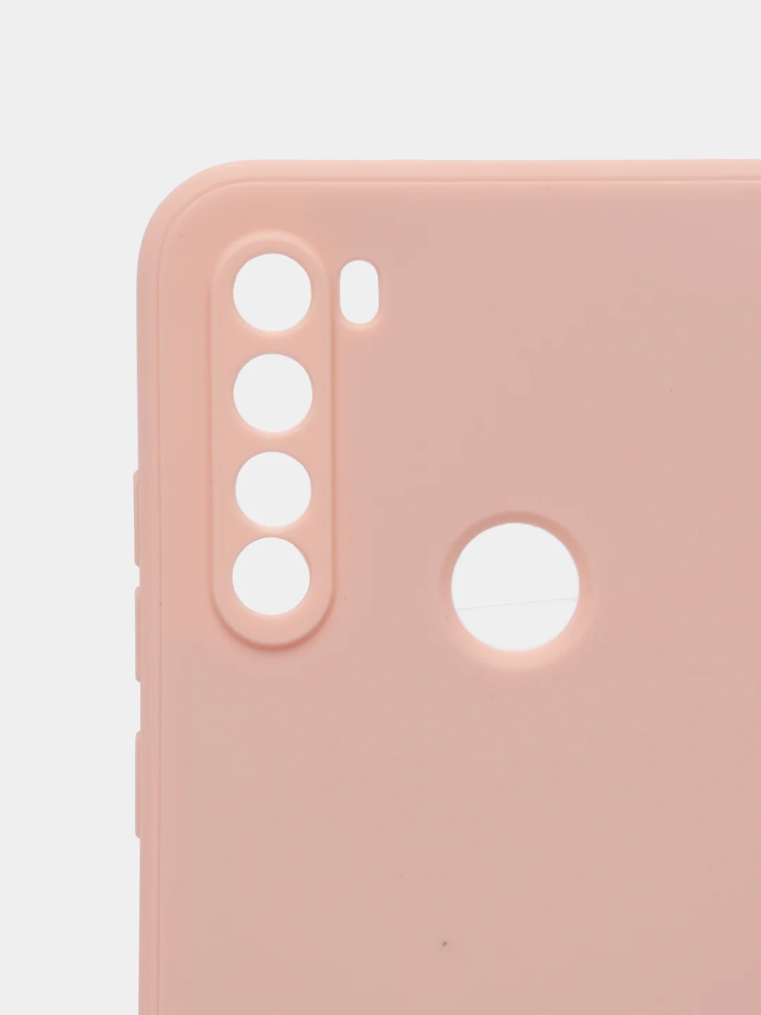 Коралловый меланж чехол силиконовый Xiaomi Redmi Note 8T с защитой камер, закрытым низом и бархатом внутри