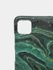 Зеленый чехол для Samsung A12, A22S, M12 с картинкой