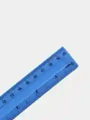 Розовый линейка 20 см, пластик